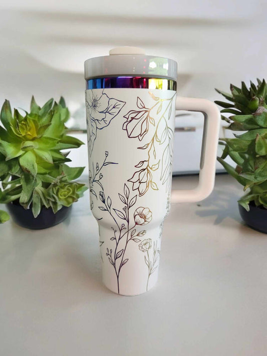 40oz Tumbler - Wild Flowers