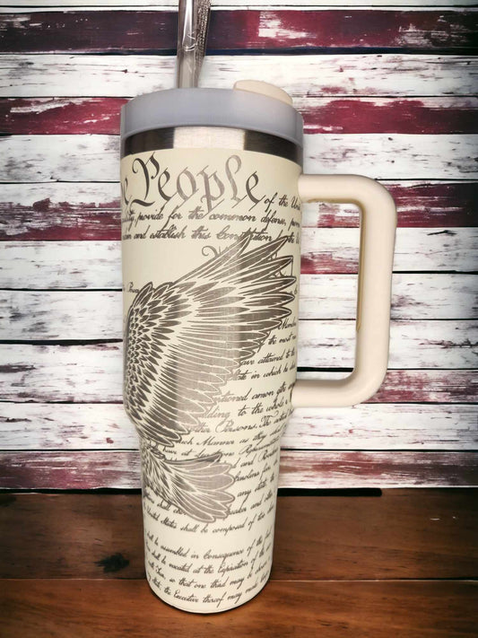 40oz Tumbler -We The People Freedom