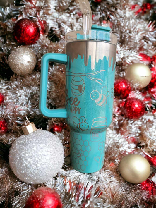 40oz Tumbler - Bee Curious