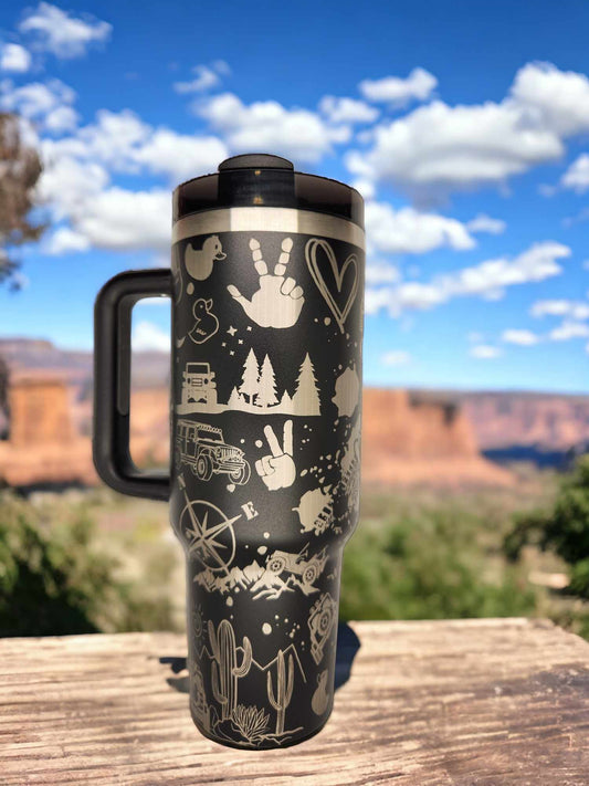 40oz Tumbler - Outdoors Wrap