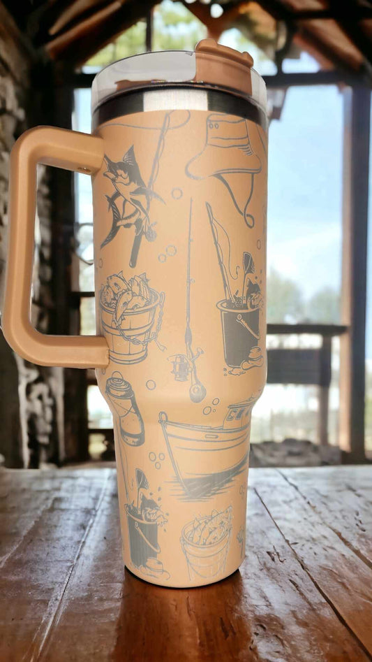 40oz Tumbler - Fisherman Wrap