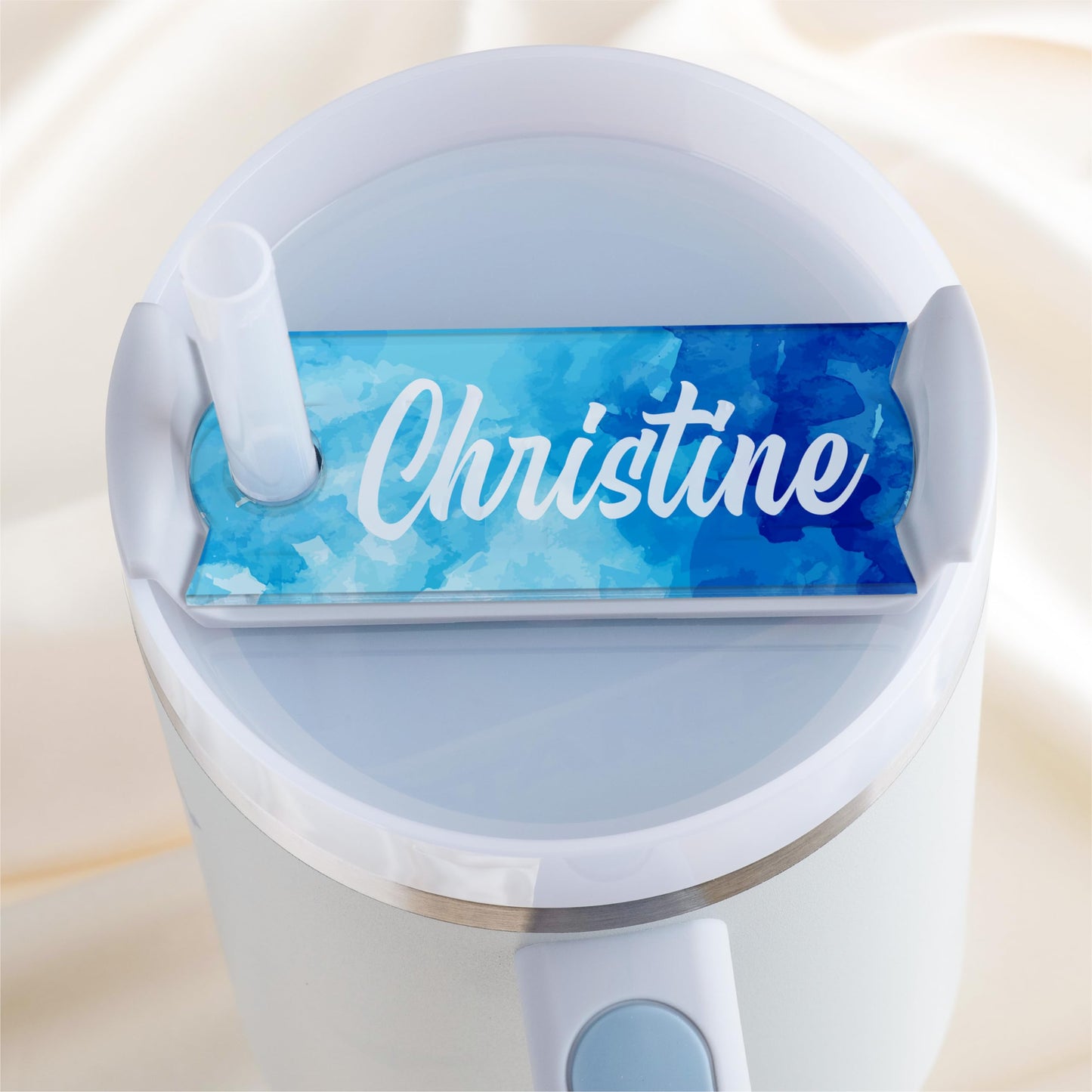 Personalized Stanley Tumbler Name Plates - Colorful - Custom Name Tag for 20 30 40 Oz Tumblers, Tumbler Lid Topper - Ideal Stanley Cup ID Accessories