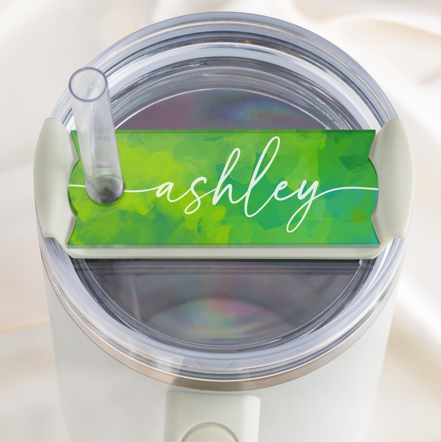 Personalized Stanley Tumbler Name Plates - Colorful - Custom Name Tag for 20 30 40 Oz Tumblers, Tumbler Lid Topper - Ideal Stanley Cup ID Accessories