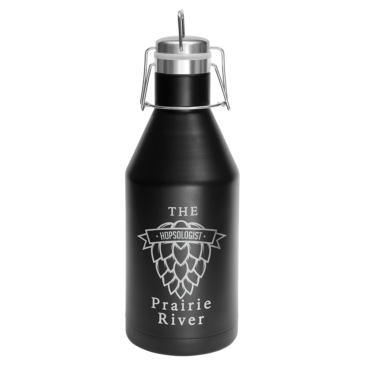 64 oz. Black Vacuum Insulated Growler with Swing-Top Lid