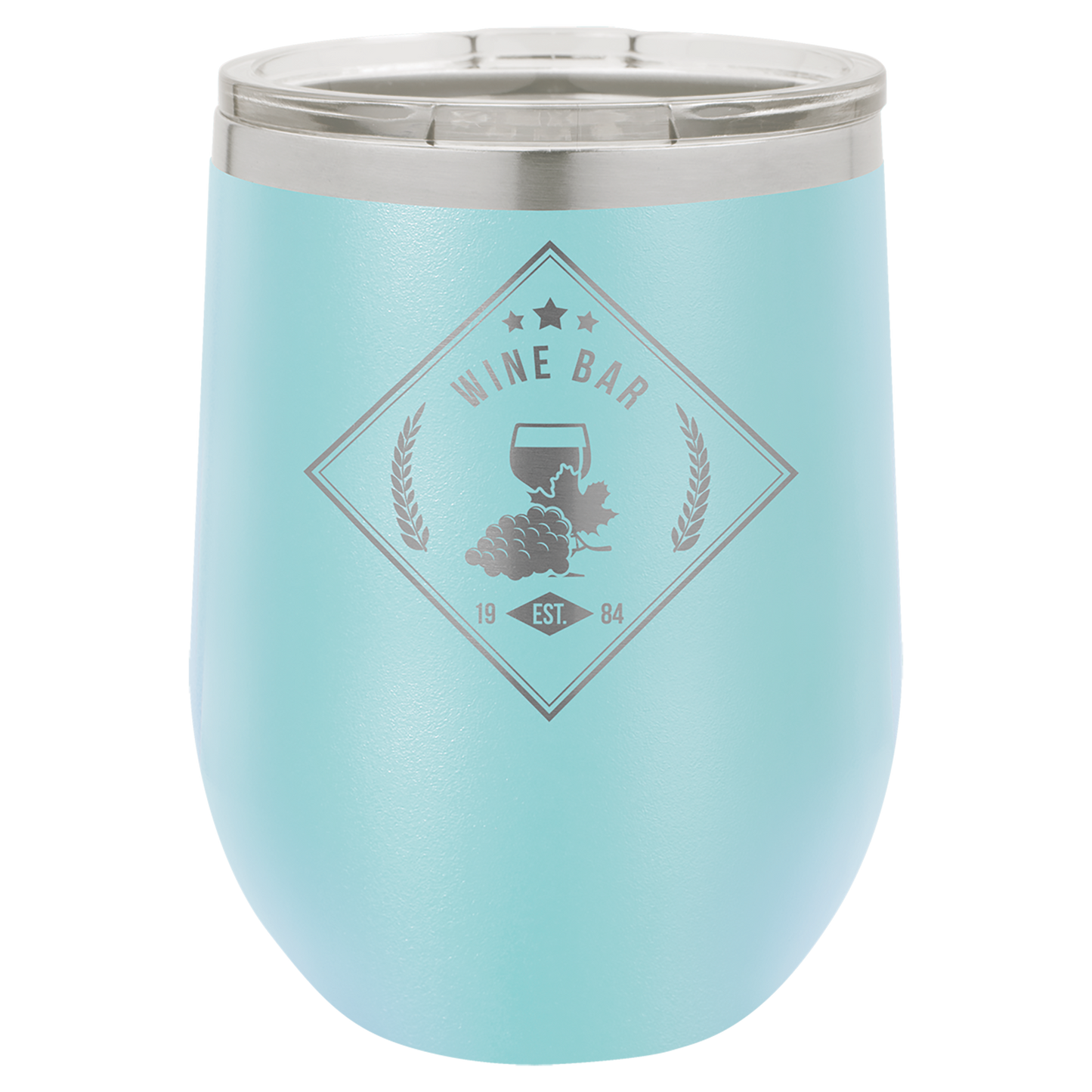 12 oz. Vacuum Insulated Stemless Wine Tumbler with Lid