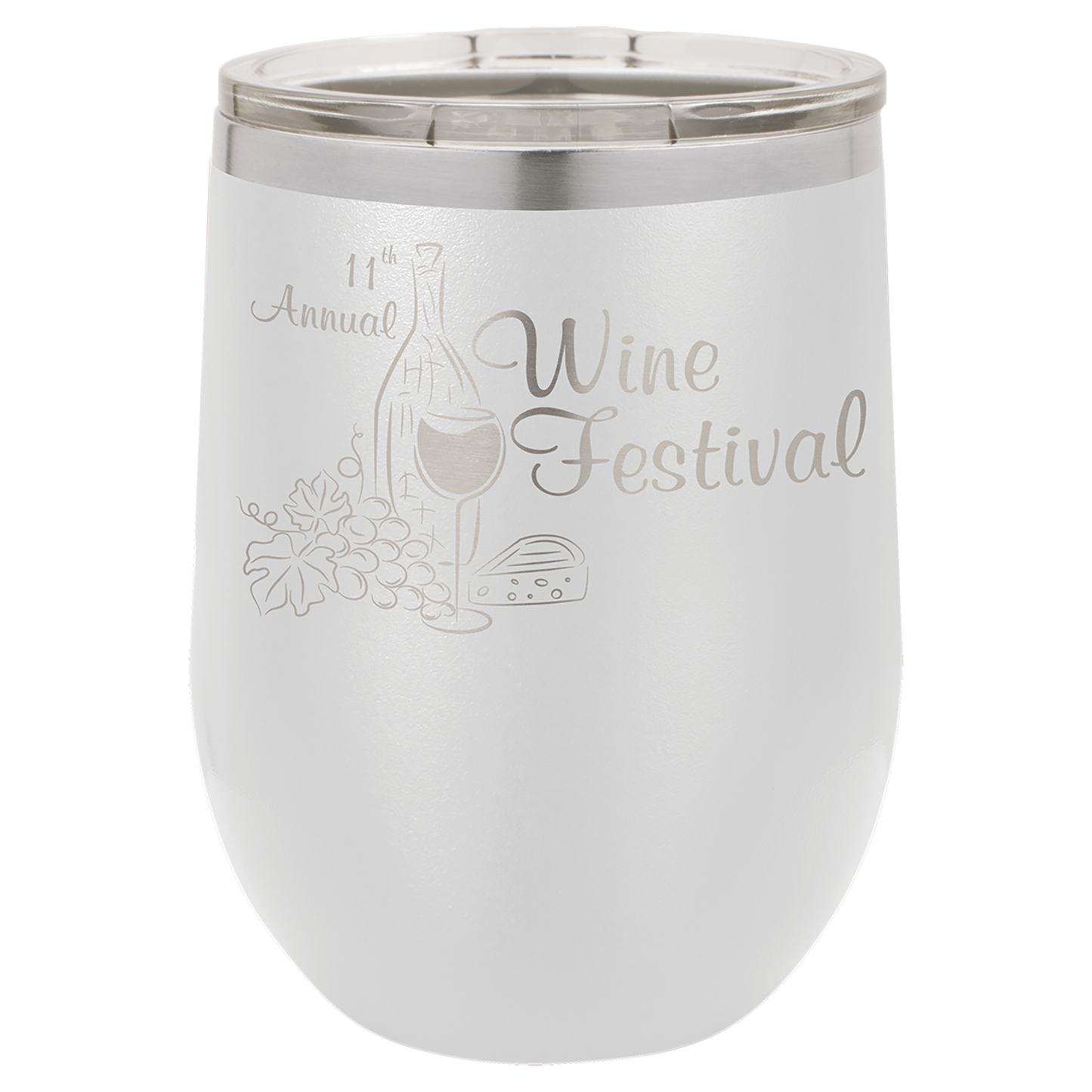12 oz. Vacuum Insulated Stemless Wine Tumbler with Lid