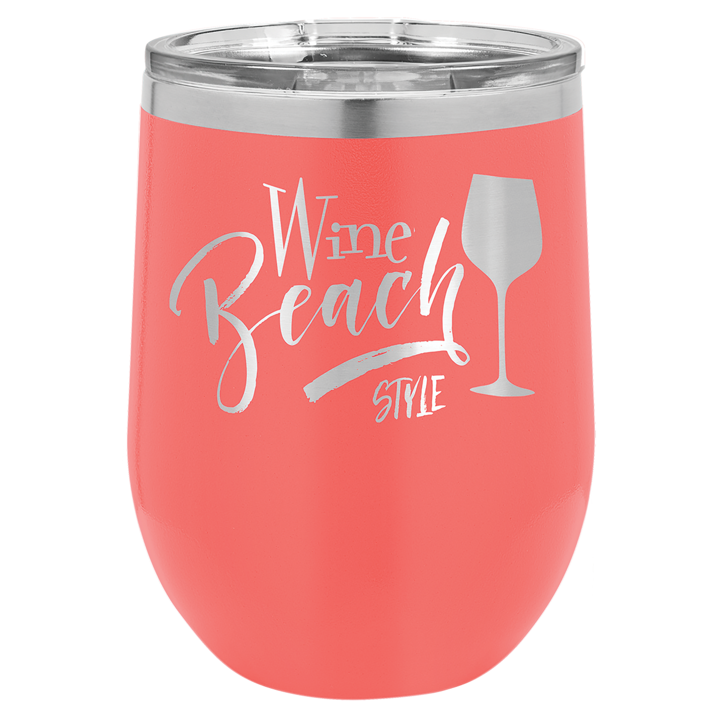 12 oz. Vacuum Insulated Stemless Wine Tumbler with Lid