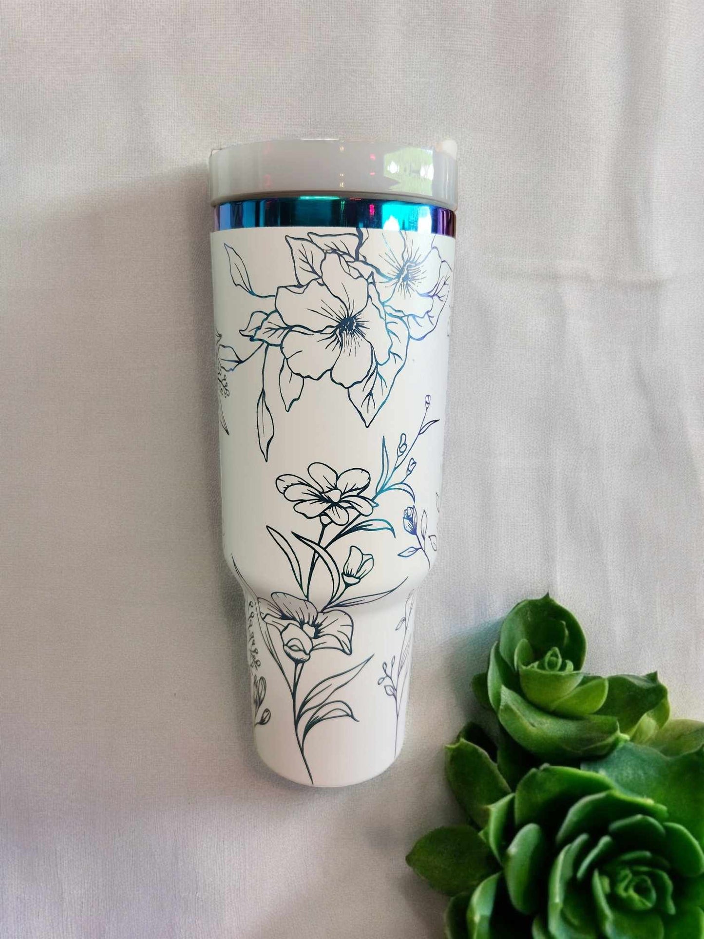 40oz Tumbler - Wild Flowers