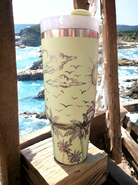 40oz Tumbler - Tropical Paradise