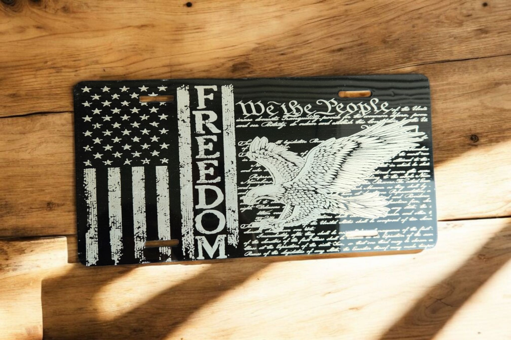 Patriotic License Plates