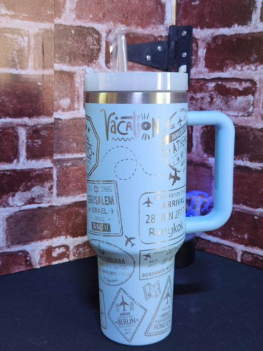 40oz Tumbler - Passport Wrap