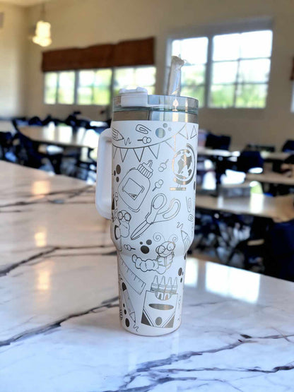 40oz Tumbler - Back to School - Teacher Cup