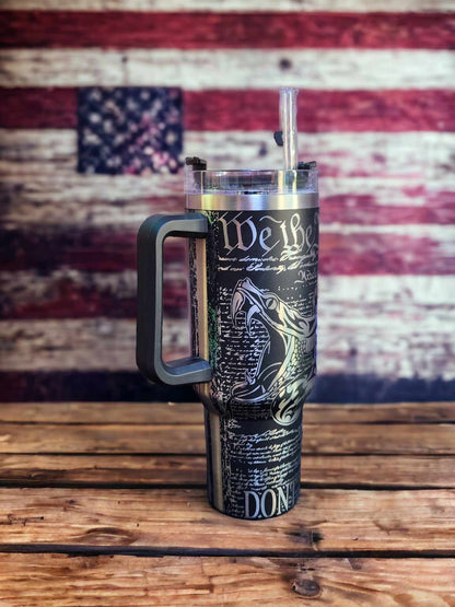 40oz Tumbler -We The People Dont Tread on Me