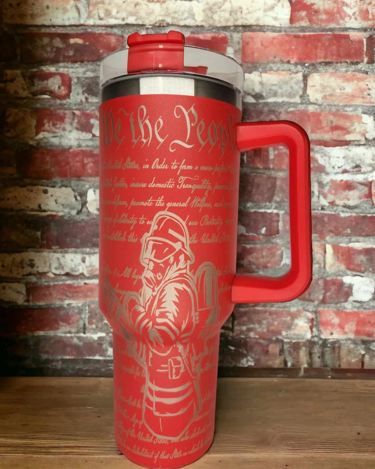 40oz  Tumbler - Fireman Wrap