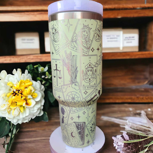 40oz Tumbler - Tarot Card Wrap