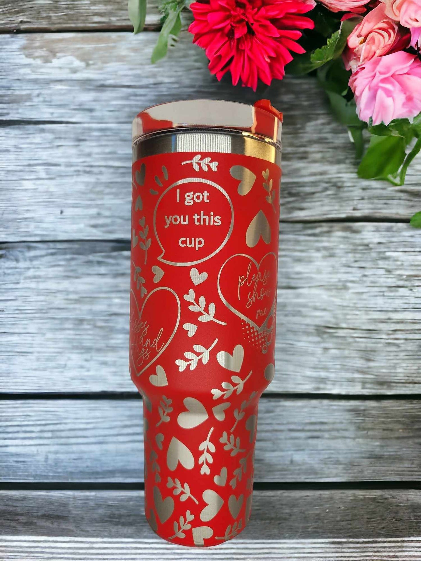 40oz  Tumbler - Valentines Poem Wrap