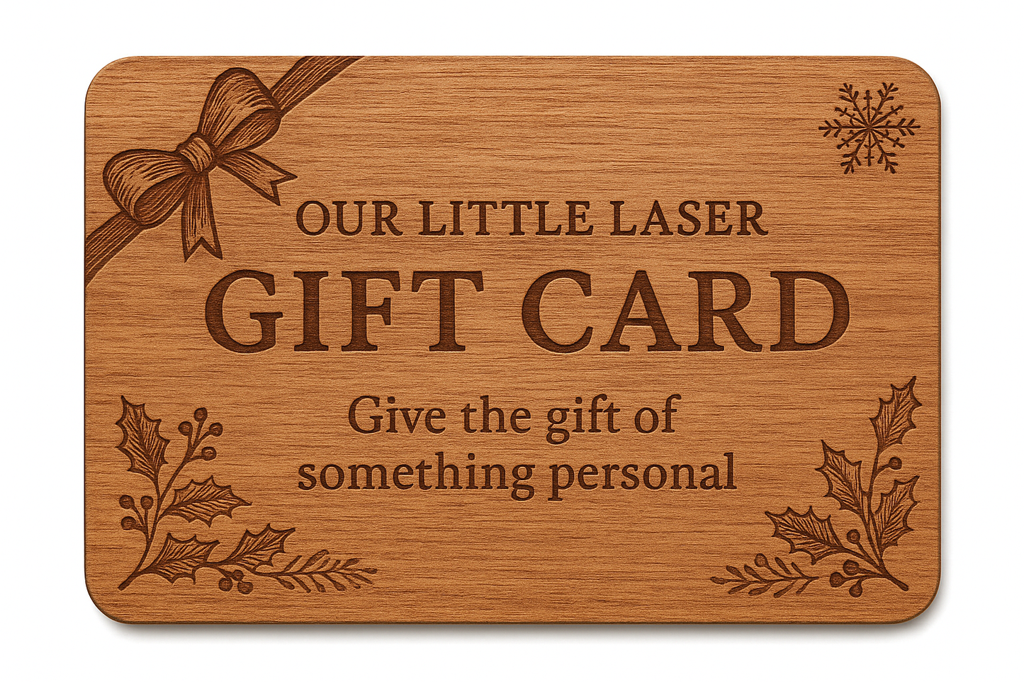 Our Little Laser gift card