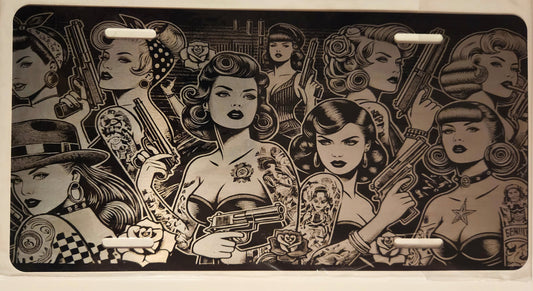 Premade Engraved License Plates