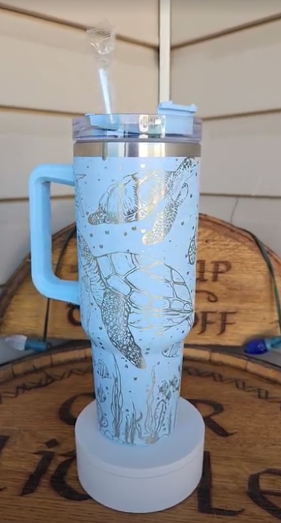 40oz Tumbler - Sea Turtle Wrap