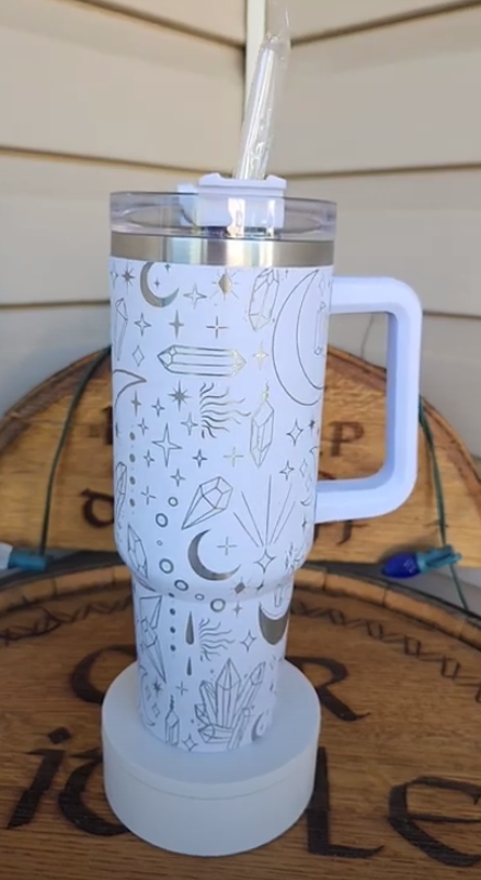 40oz Tumbler - Crystal Moon