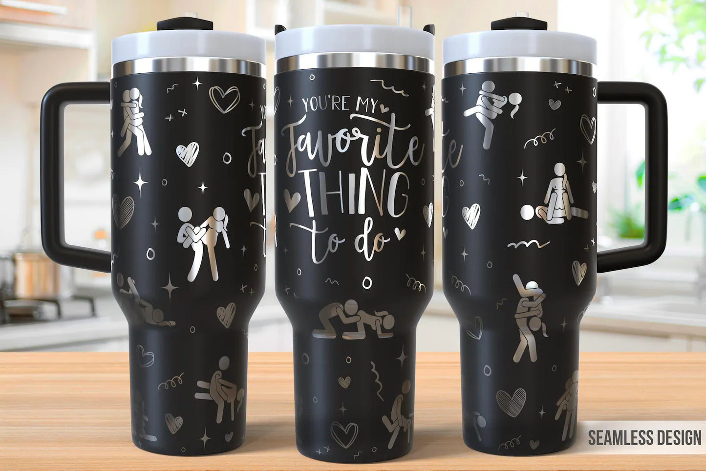 Funny Valentine 40oz Tumbler Laser Engraving Wrap, Adult Valentine Tumbler