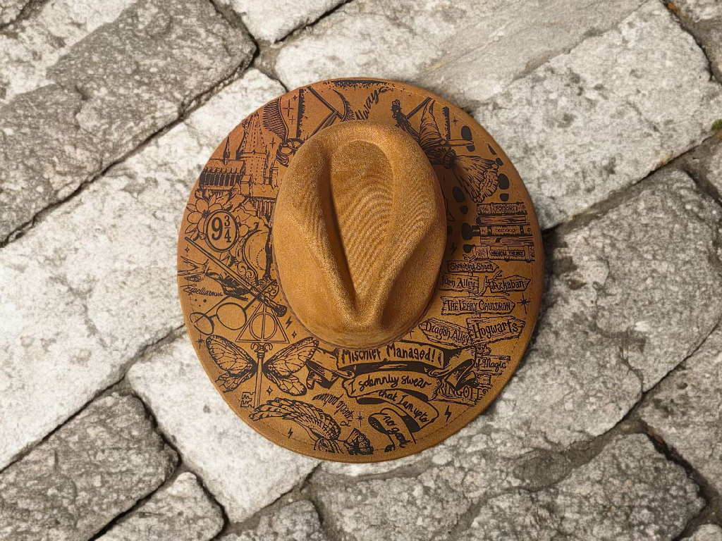 Suede Wide Brim Hat - HP EPIC